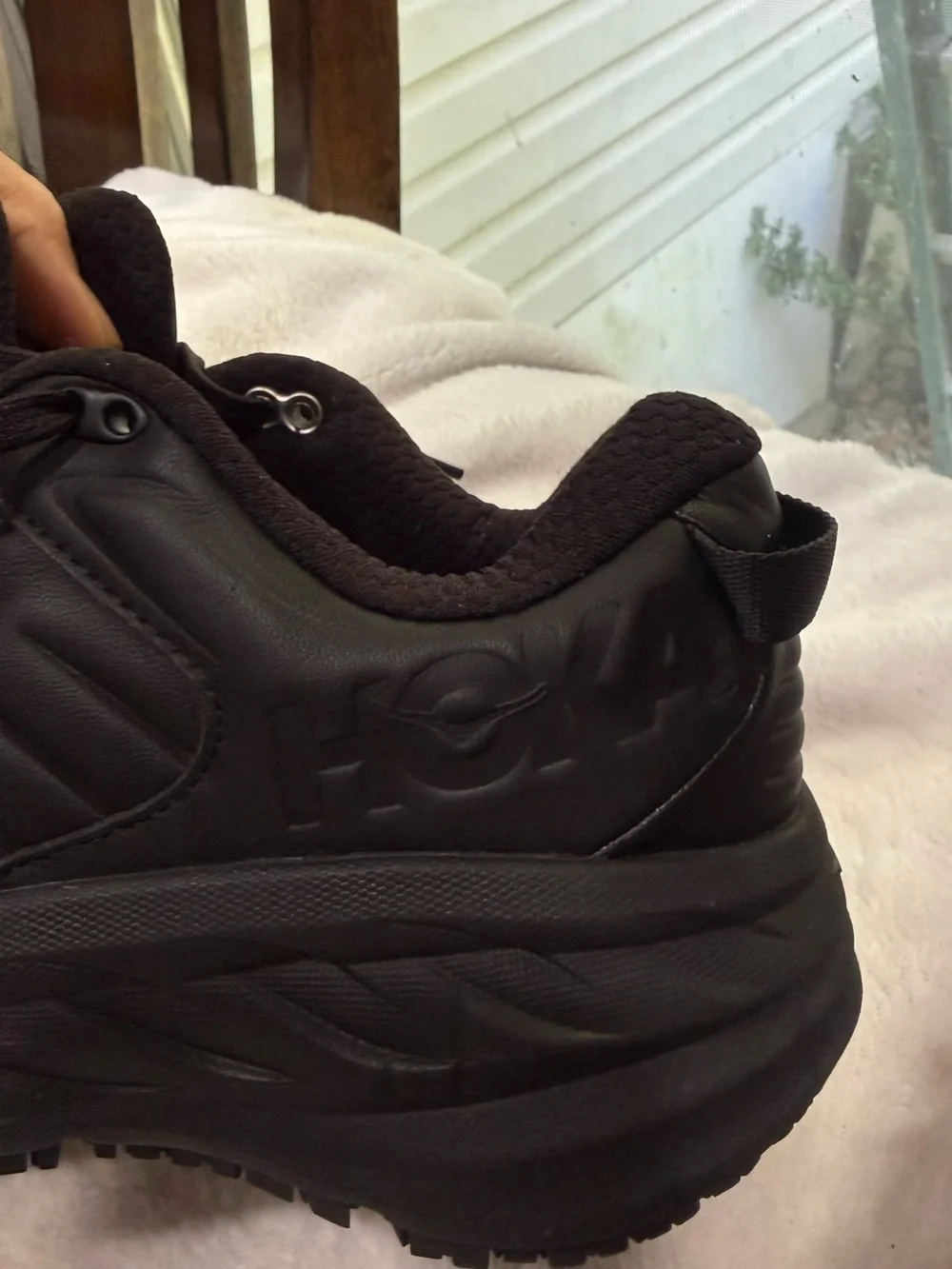 Hoka Men's All-Black Cushioned Athletic Shoes